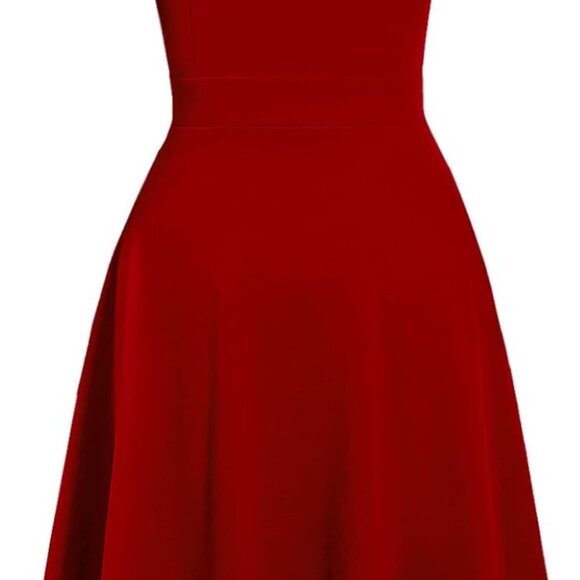 Women's Elegant Vintage Dresses Knee Length Casual Floral Print Work Party Peter - Picture 3 of 4